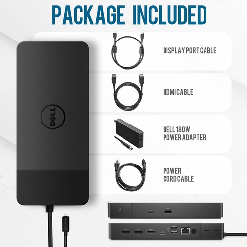 Dell WD22TB4 Docking Station, Performance Thunderbolt 4 Dock - 3 Year Warrant... - Picture 6 of 6