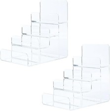 Acrylic Wallet Display Stand Purse Handbag Organizer Clear Jewelry Riser