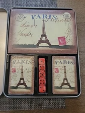 Robert Frederick Paris Playing Cards And Dice Set Tin Set Limited 2014 New 