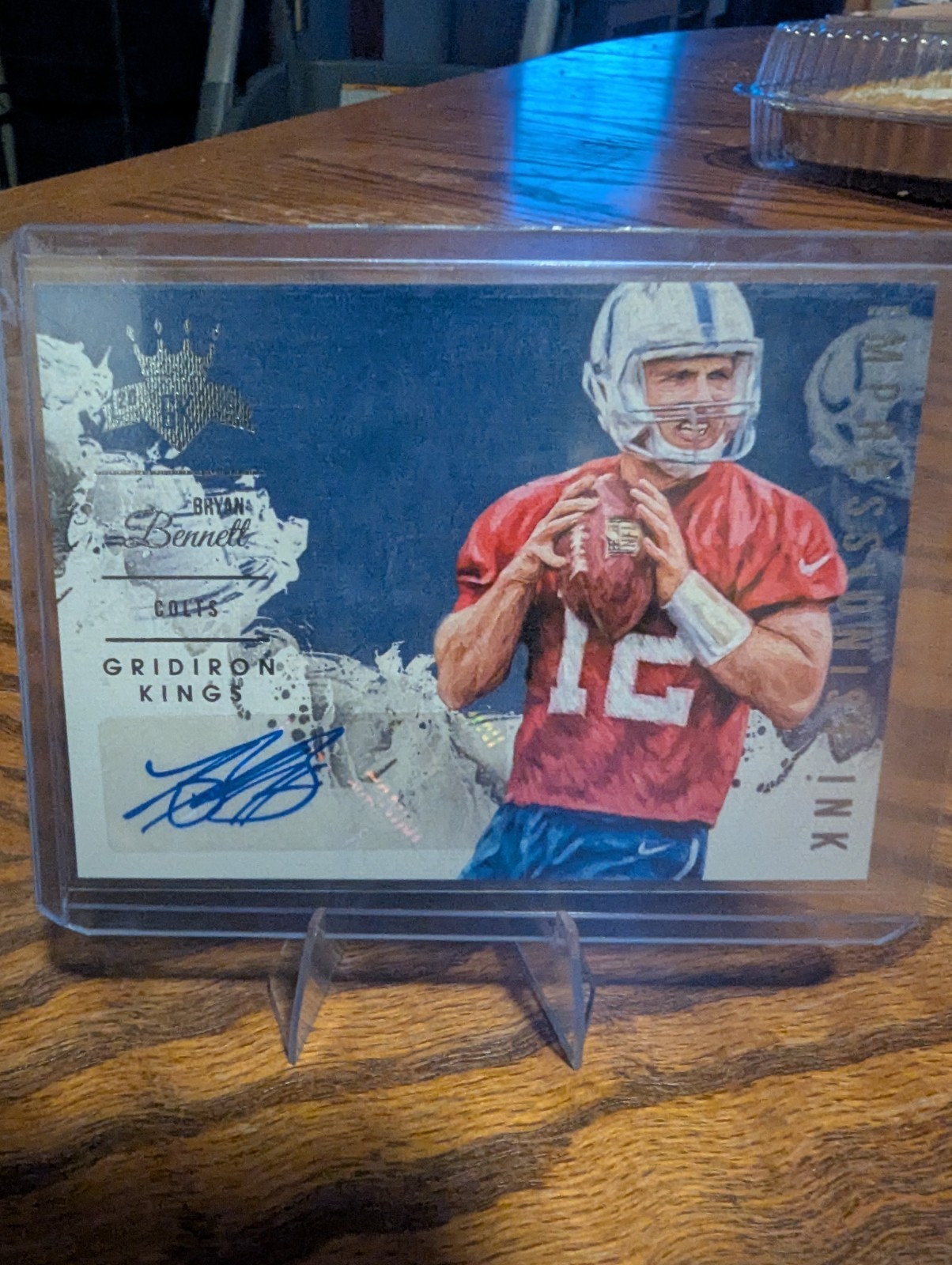 Panini Gridiron Kings Bryan Bennett Autograph Serial #II-BB Colts 2015