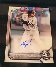 2022 Bowman - Chrome Prospect Autographs Lenyn Sosa #CPA-LS (AU, RC)