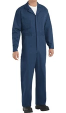 RED CAP WORK JUMPSUIT-TWILL ACTION BACK Sz.48 Reg.