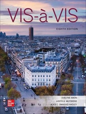Workbook/Laboratory Manual for Vis-a-vis by Myrna Bell Rochester (English) Paper