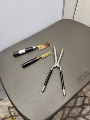 Vintage curling iron, vintage haircutting supplies