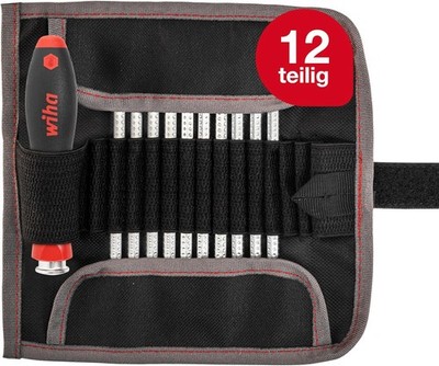 Wiha Schraubendreher Wechselklinge Kombiklingensatz 12tlg variable Klingenlänge