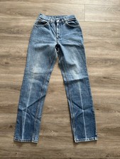 Vintage 1976 Levi's Women  s 5 Jeans Label Double Horse 23x30 Denim White Label