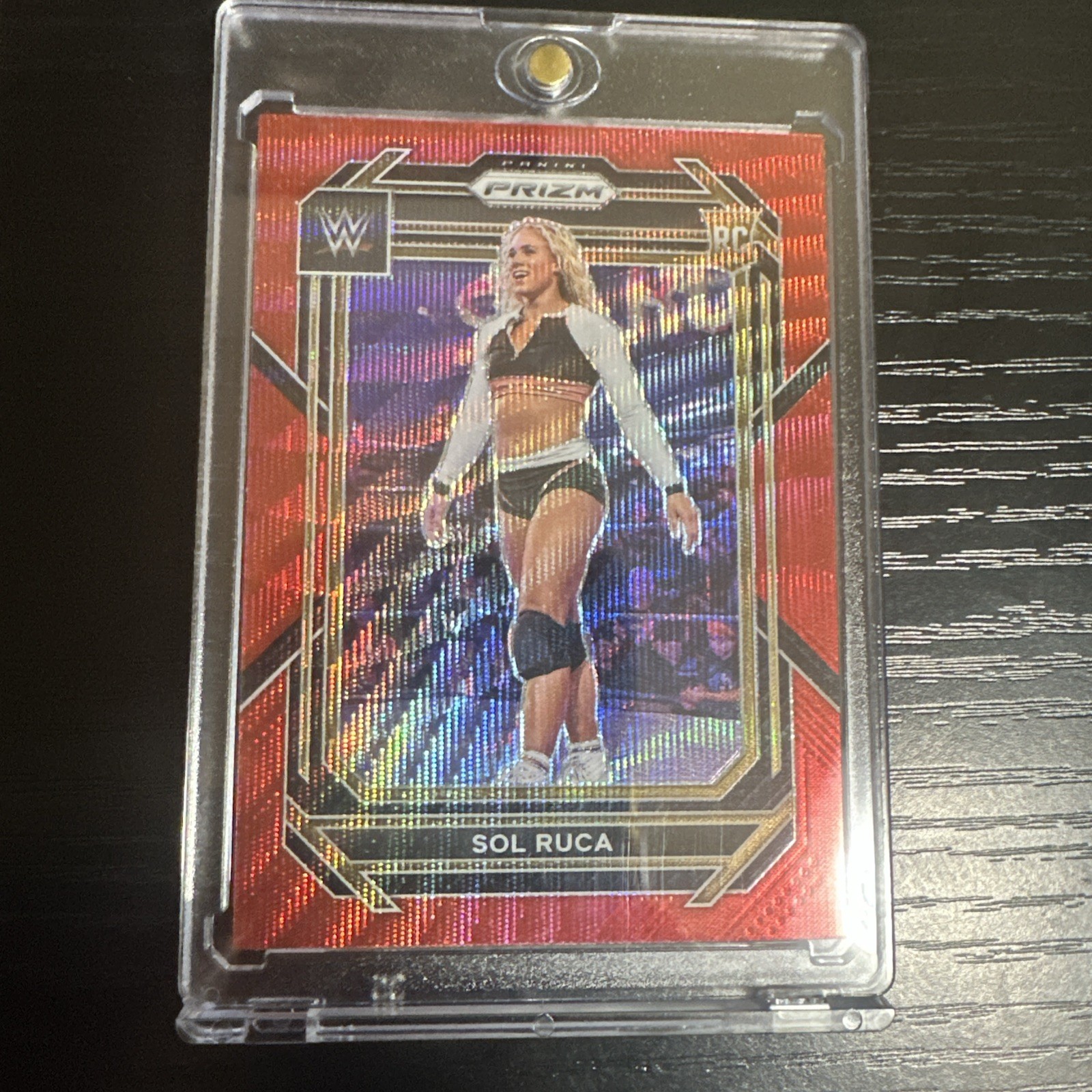 2023 Panini Prizm WWE - Sol Ruca #105 Ruby Wave Prizm (RC)