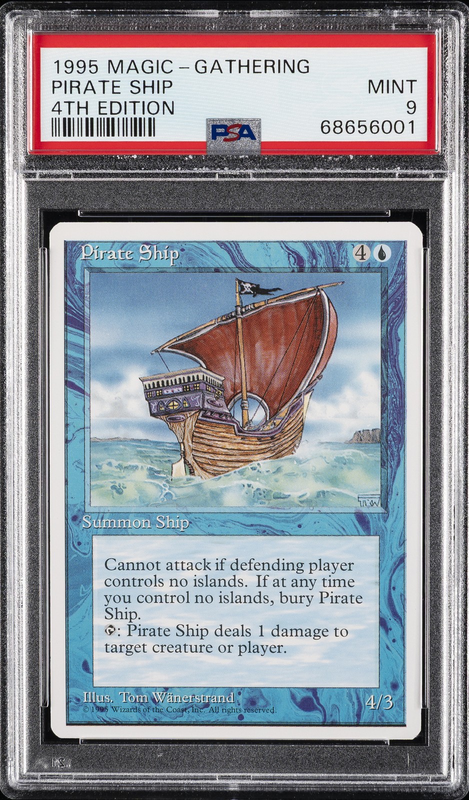 1995 MTG 4TH ED PIRATE SHIP PSA 9