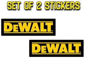 Kit 2 Adhésifs Dewalt mm.140x38 - Stickers Autocollants Autocollant