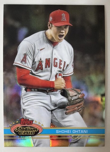 2021 Topps Stadium Club Chrome Shohei Ohtani Refractor No.37 1991 Variation