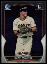 2023 BOWMAN DRAFT CHROME QUINN MCDANIEL RC SAN FRANCISCO GIANTS #BDC-136 1ST