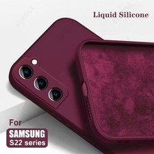 Liquid Silicone Case Samsung Galaxy S21 S24 S25 S26 S23 Ultra Plus FE 5G Cover