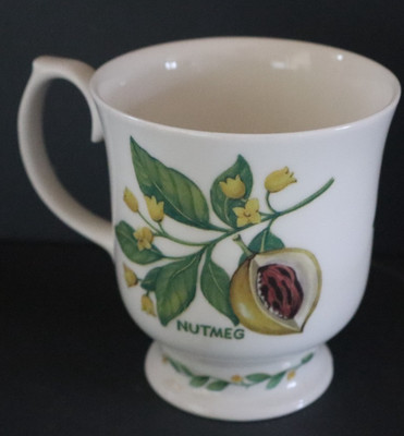 ROY KIRKHAM KRÄUTER & GEWÜRZE - MUSKATNUSS 1997 TASSE/BECHER 33/4 ZOLL (9,5 CM) 2 VERFÜGBAR