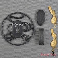 Steel TSUBA SET Hand guard Kashira Fuchi Brass Menuki for DIY Sword Accessary