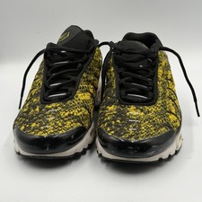 Nike Air Max Plus TN Yellow Black Snake Print Trainers Size US 9.5 UK 7 EU 41