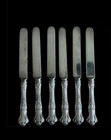 417G Grams Sterling Silver Handle GORHAM BARONIAL OLD Set 6 KNIVES Knife Scrap ?