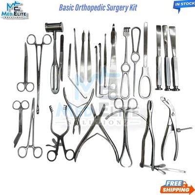 Basic Orthopedic Surgery Kit German Stainless Steel Surgical Instrument Set 25Pc