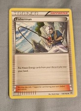 Pokemon TCG Fisherman 136/162 Breakthrough Regular LP Card