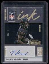 2021 Panini Contenders #INK-DMO Darnell Mooney NFL Ink Gold #/25