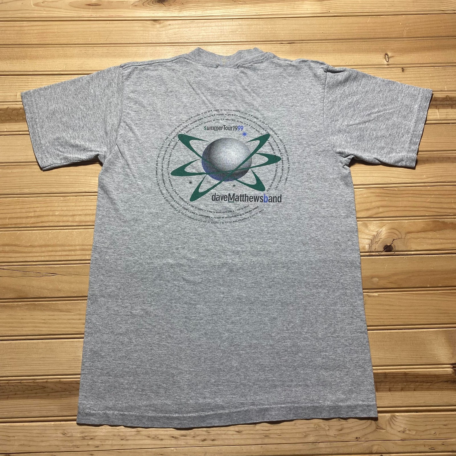 Vintage 1999 Dave Matthews Band Summer Tour Concert Graphic T-Shirt USA - Medium