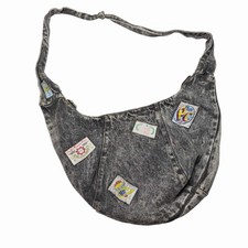 Vintage Pacific Connection Acid Washed Denim Crossbody Bag Purse