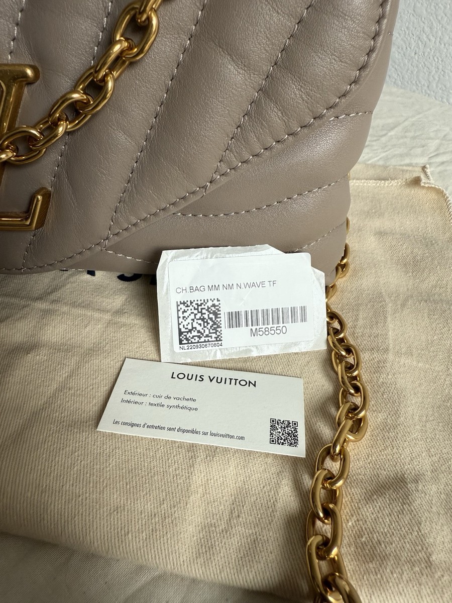 Louis Vuitton New Wave Chain Bag NM Quilted Leather MM | eBay