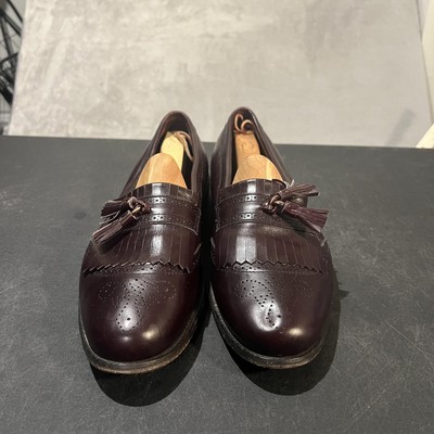 Allen Edmonds Bridgeton Shoes Mens 15 C Burgundy Tassel  display picture 3