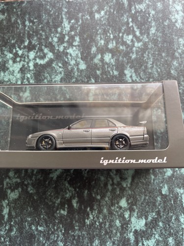 1:43 IGNITION Nissan Skyline 25GT Turbo ER34 GUN METALLIC 🩶 🔥🖤 Limited RARE - Picture 3 of 14