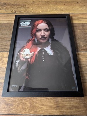 Ash Costello New Years Day Framed Kerrang! Photo Page A4 Ideal Gift