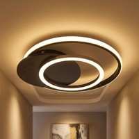Deckenleuchte Designlampe Deckenlampe Led Schlafzimmerlampe Champagner Grau 38Cm