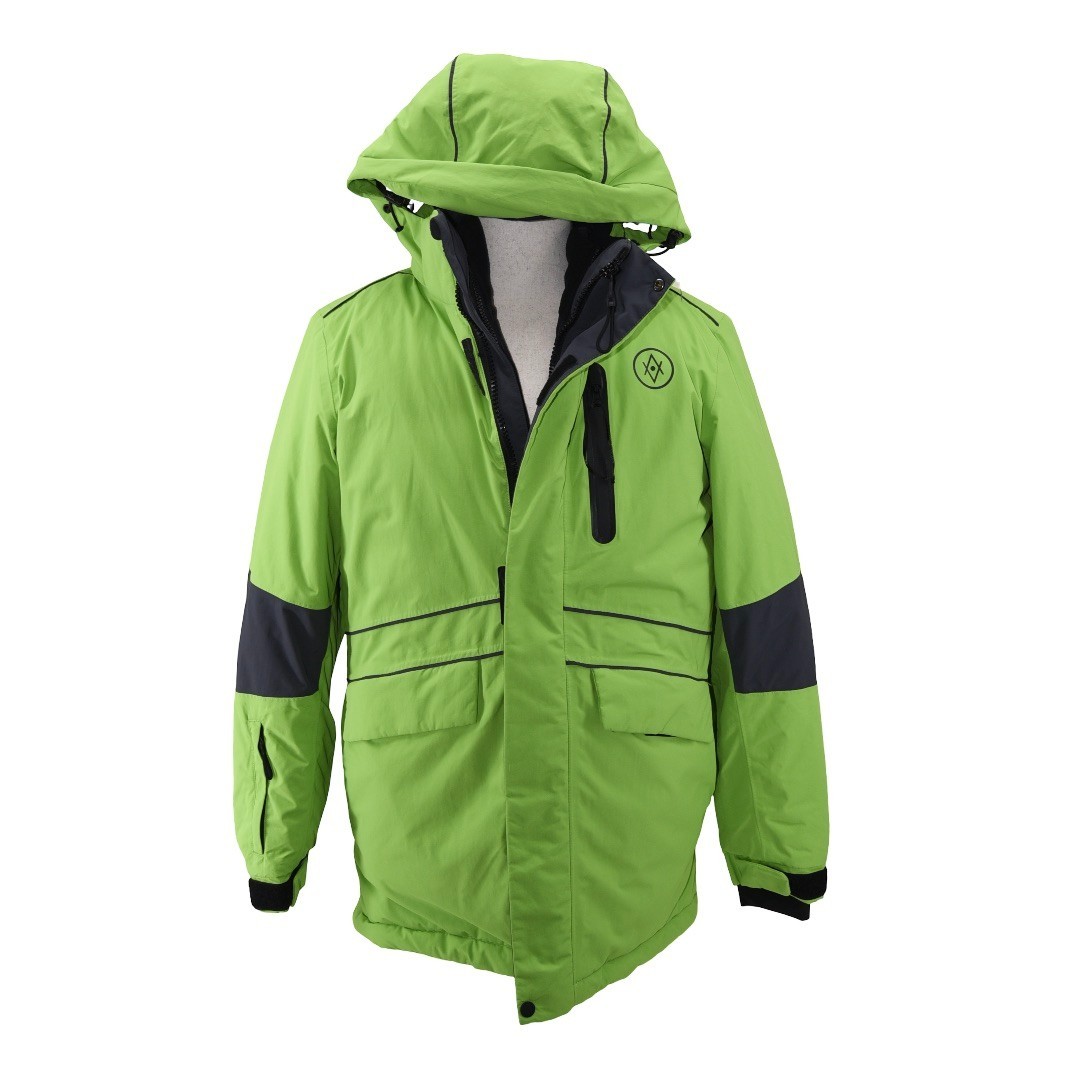 Atlas Ocean Voyages Jacket Mens Small Hooded Parka Coat Waterproof