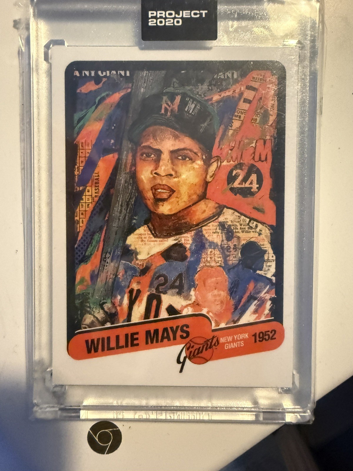 Topps Project 2020 Card #15 - 1952 Willie Mays by Andrew Thiele PR /1464 Giants