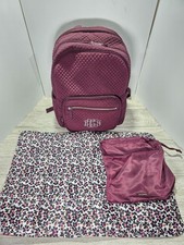 Vera Bradley Diaper Bag Backpack Purple Quilted
