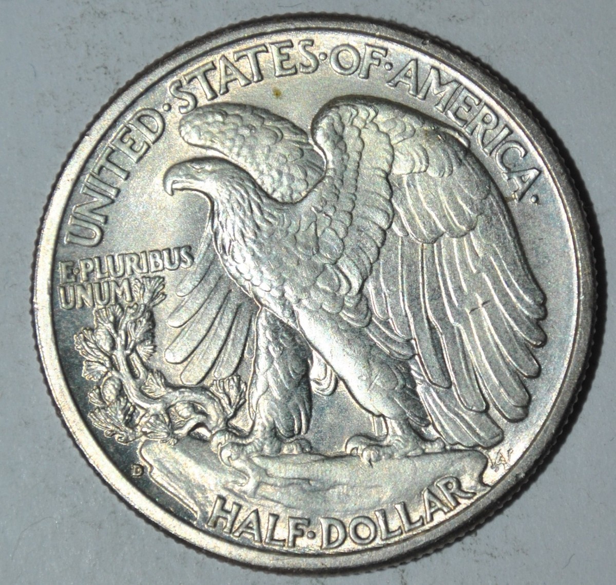 双頭鷲 大型銀貨 約41mm アンティーク 1941-D WALKING LIBERTY SILVER HALF DOLLAR {{{Y521 | eBay