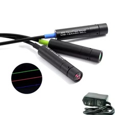 515nm 5mW Powell Lens 90 Green Line Laser Diode Module Positioning 5V Adapter