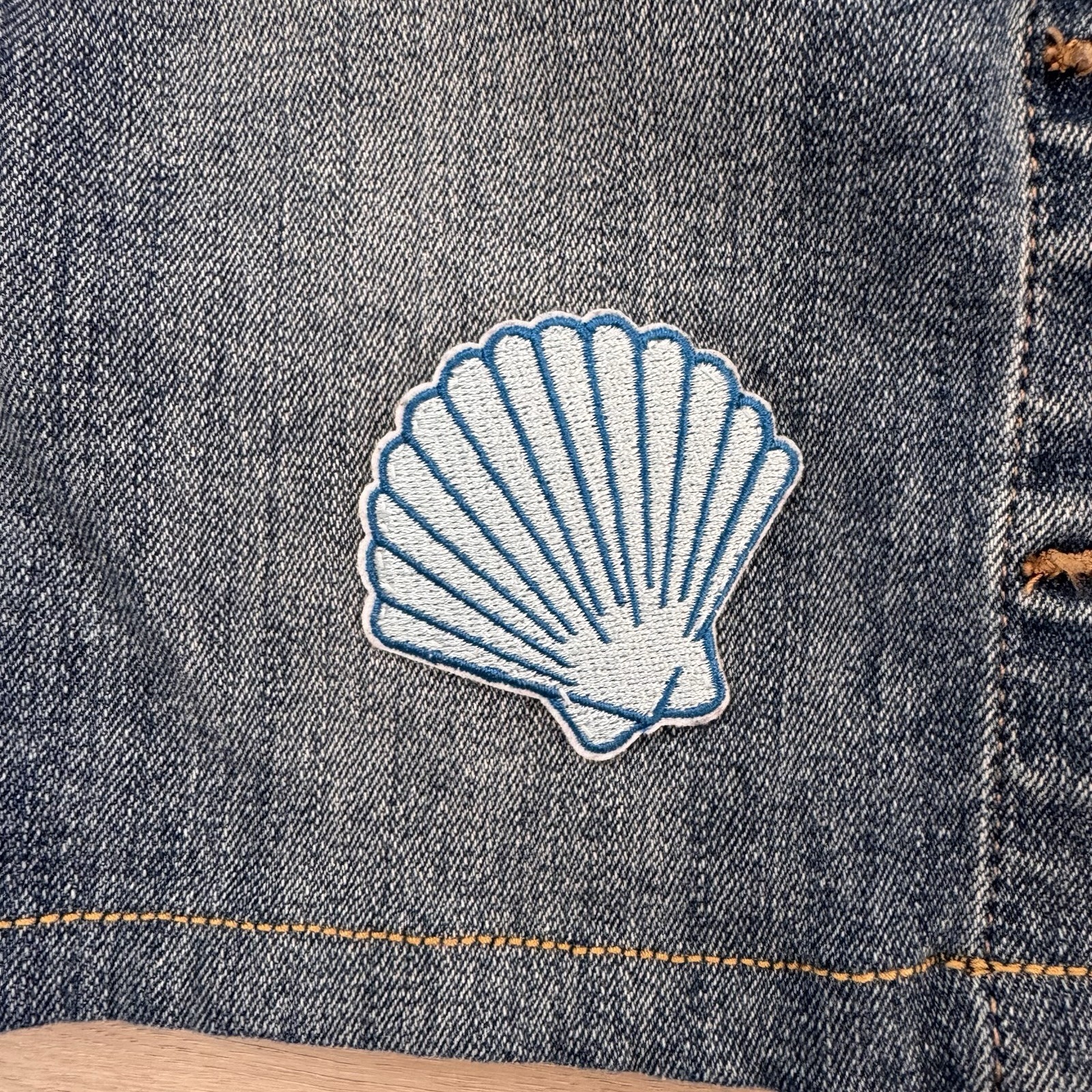 Express Jeans Patch Button Front Denim Skirt 00 Y… - image 4