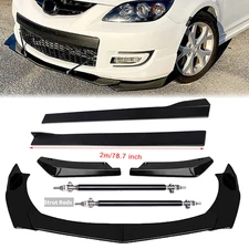 Front Bumper Lip Spoiler Splitter Car Body Rear For Mazda