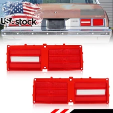 2PCS Red Lens Tail Lamp Lenses Set For 1975-1979 Chevy II Nova