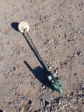 VINTAGE GARRETT GROUND CANCELING ADS METAL DETECTOR WITH 7  COIL UNTESTED READ