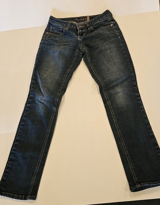 American Rag Women's Skinny Blue Denim Low Rise Medium Wash Jean- Size 1 Short
