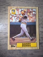 1987 Topps - Barry Bonds #320 Pirates Rookie Card RC. rookie card picture