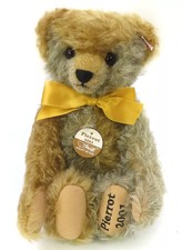 Steiff Pierrot Teddy Bear 30cm Clown Plush Gray/Blonde Used