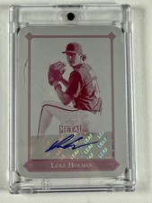 2025 Leaf Metal Luke Holman Printing Plate Auto Magenta Reds 1/1 