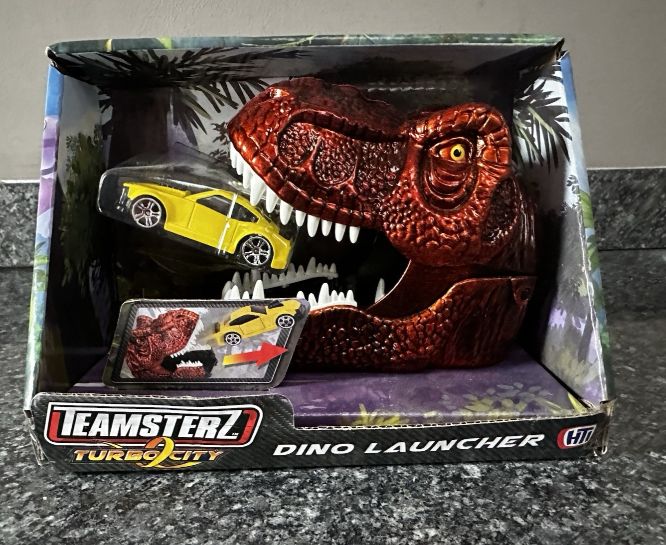 TEAMSTERZ TURBO CITY DINO LAUNCHER NEW BOXED
