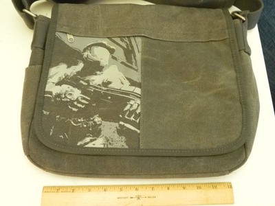 Halo 3 Gray Canvas Messenger Bag