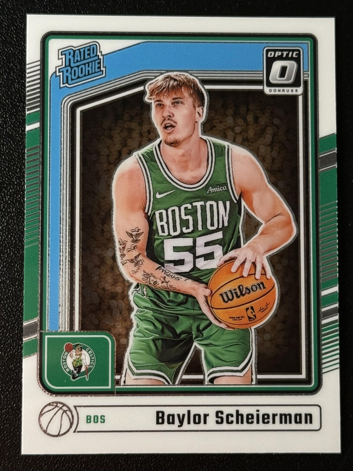 Baylor Scheierman RC Boston Celtics 2024-25 Donruss Optic #263