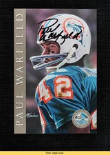 1998 NFL Hall of Fame Signature Series 1390/2500 Paul Warfield Auto HOF READ 9ca