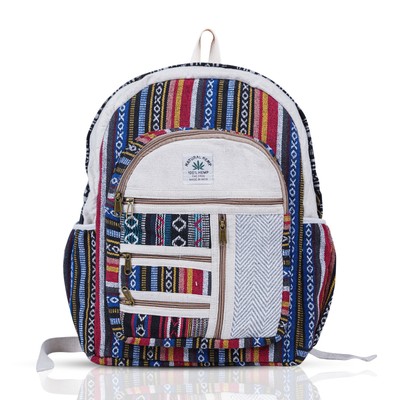 Pure Hemp Backpack Natural Handmade Himalayan Daypack Travel  display picture 3