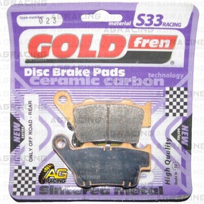 Goldfren S33 Carbon Rear Left Brake Pads For Husaberg FS 400 E,C 2001-2002