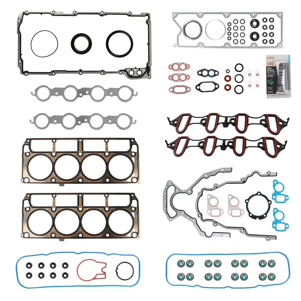 Conjunto completo de junta para 02-11 Chevrolet Silverado 1500 GMC Sierra 1500 4.8L 5.3L V8 - Imagem 2 de 4